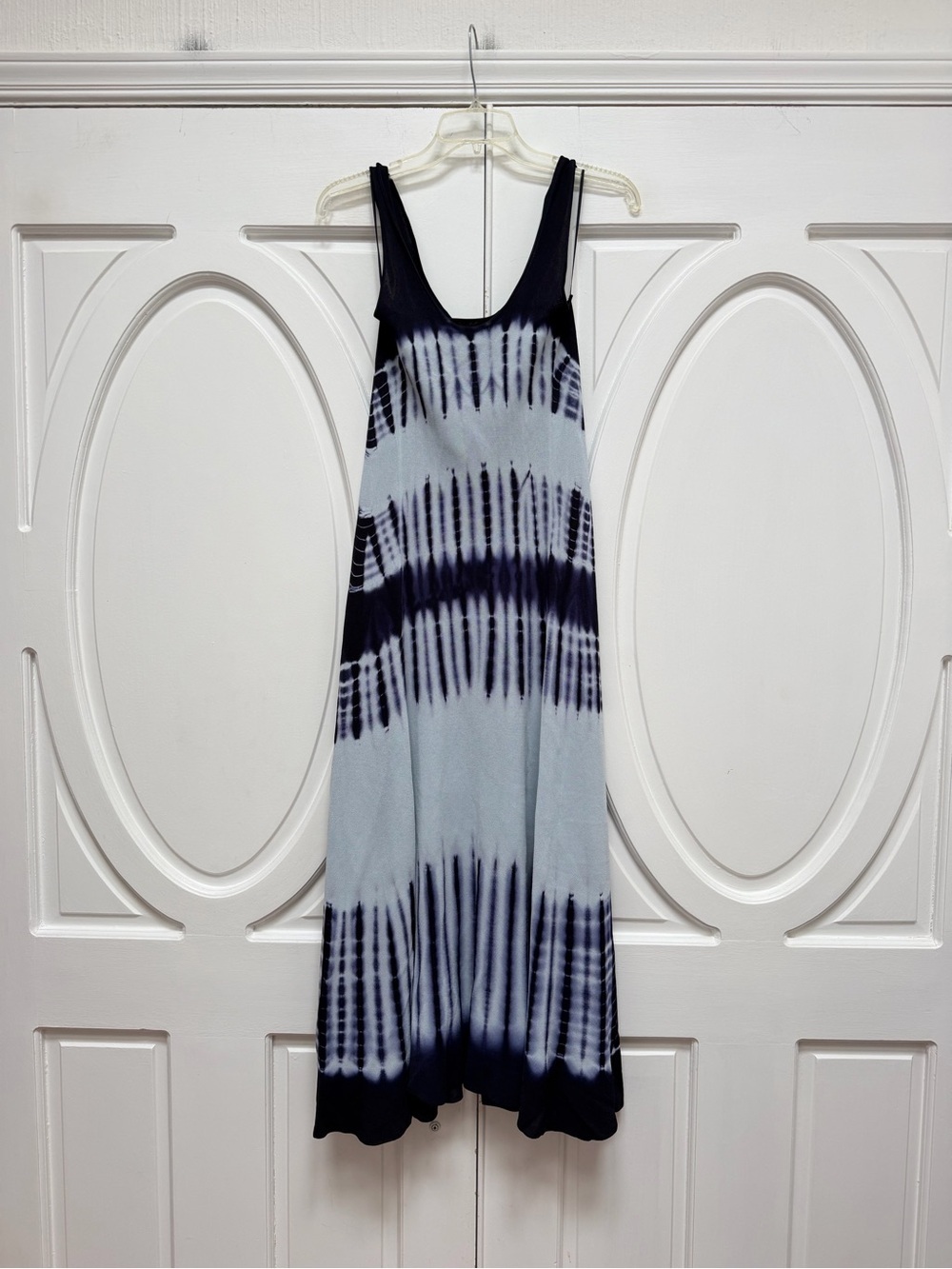 Proenza Schouler NWT Tie-Dye Sleeveless Maxi Dress in Navy and Light Blue